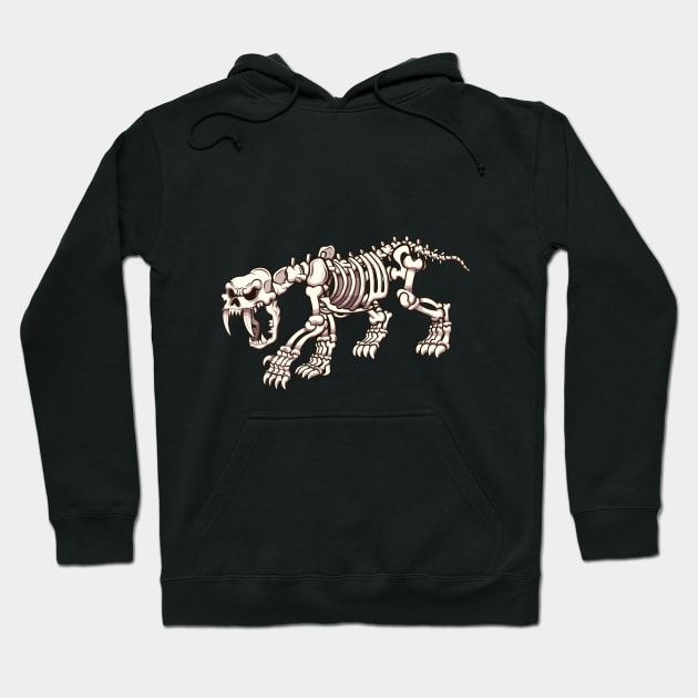 Sabertooth Skeleton Hoodie by TheMaskedTooner